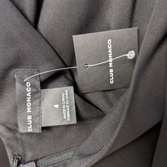 NWT Club Monaco Jumpsuit (Black) - Size 4 - Picture 4 of 16